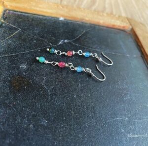 MountainBelleDesigns Glacier Earrings Sterling Silver Handmade in Montana by Me