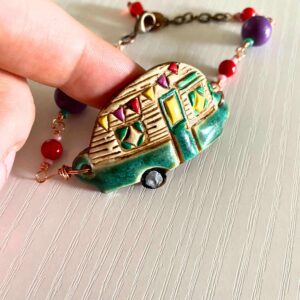 MountainBelleDesigns EO Diffusing Glamping Bracelet Handmade by Me in Montana
