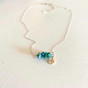 MountainBelleDesigns Sterling Silver Turquoise Compass Necklace Handmade by Me in Montana